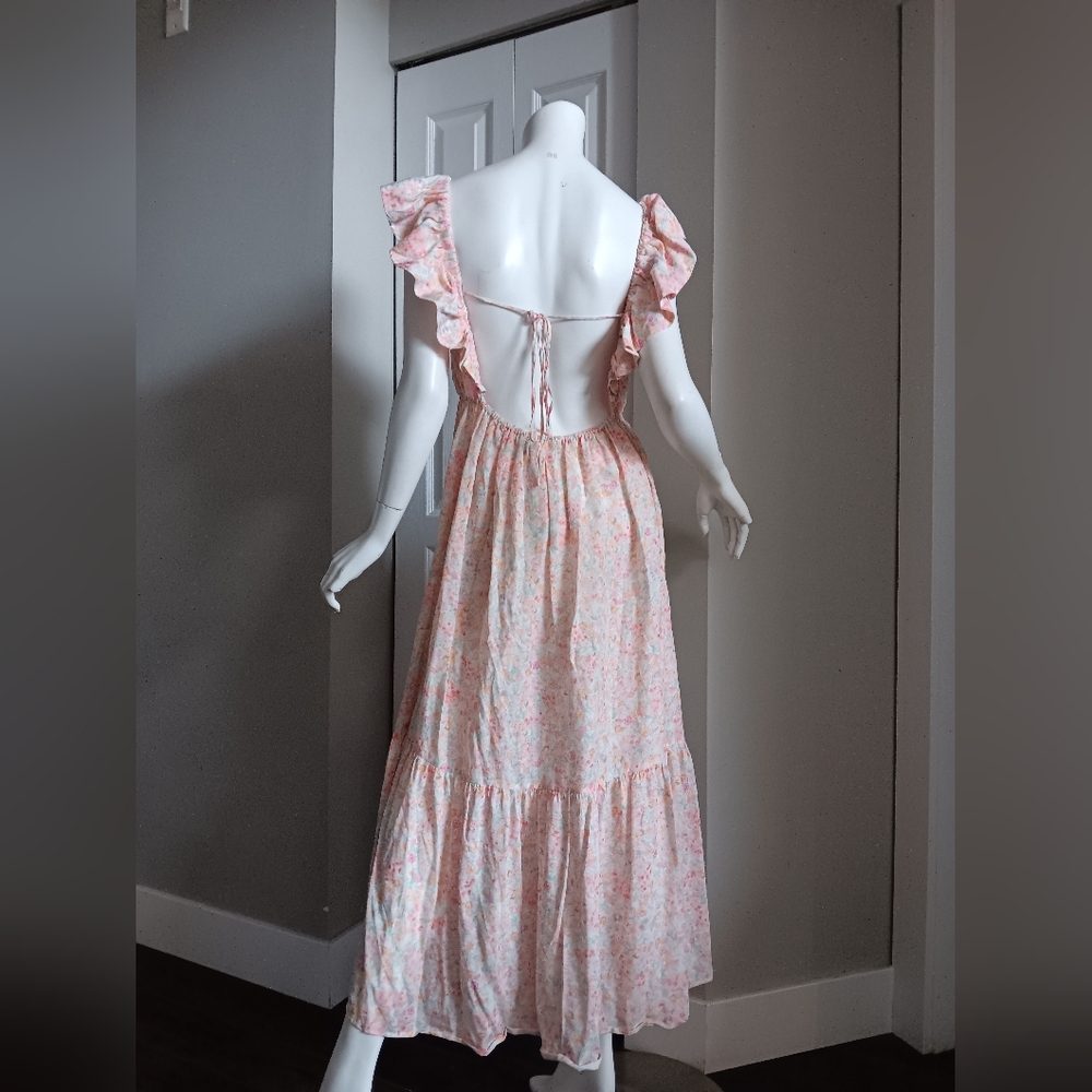 Floral Ruffle Maxi Dress - Picture 2 of 9